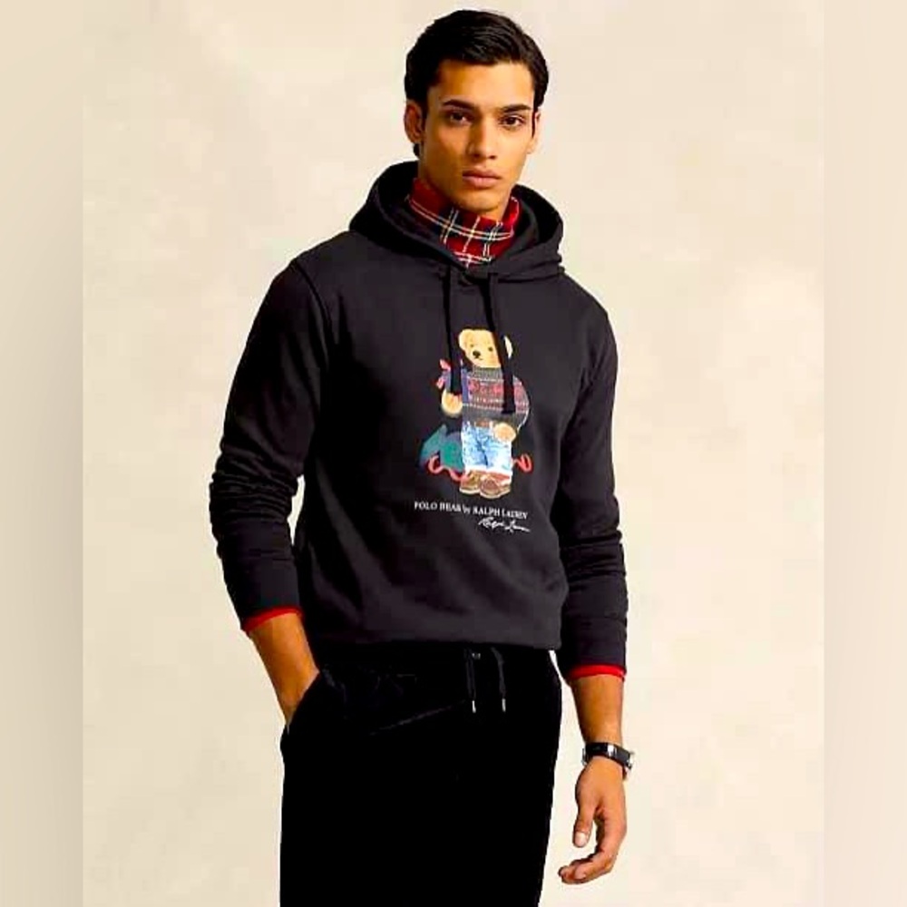 Ralph Lauren polo men bear fleece hoodie